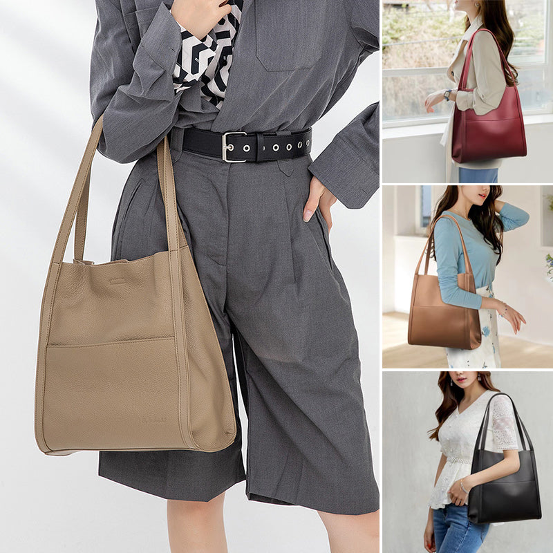 Crossbody-Tasche aus Leder mit großem Fassungsvermögen