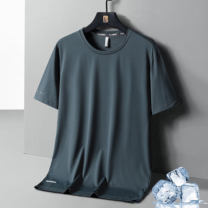 😎Rundhals-T-Shirt aus Eisseide😎