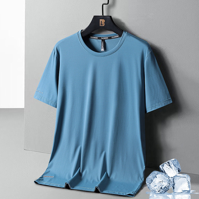 😎Rundhals-T-Shirt aus Eisseide😎