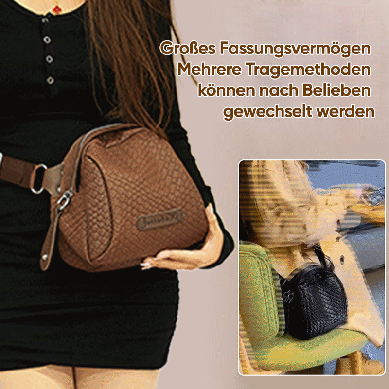 Umhängetasche aus gewebter Muschel