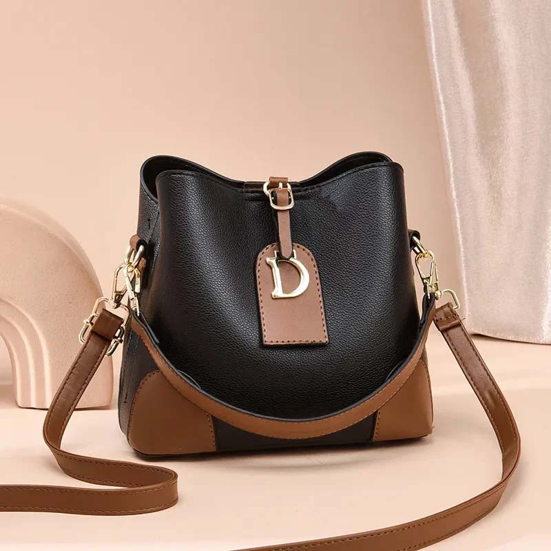 Nischen-Umhängetasche aus PU-Leder für Damen👜