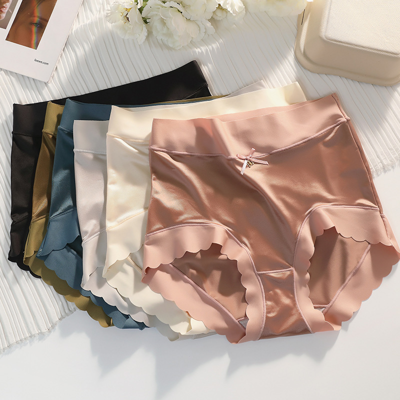 ✨Unterwäsche aus Seidenimitat mit hoher Taille✨