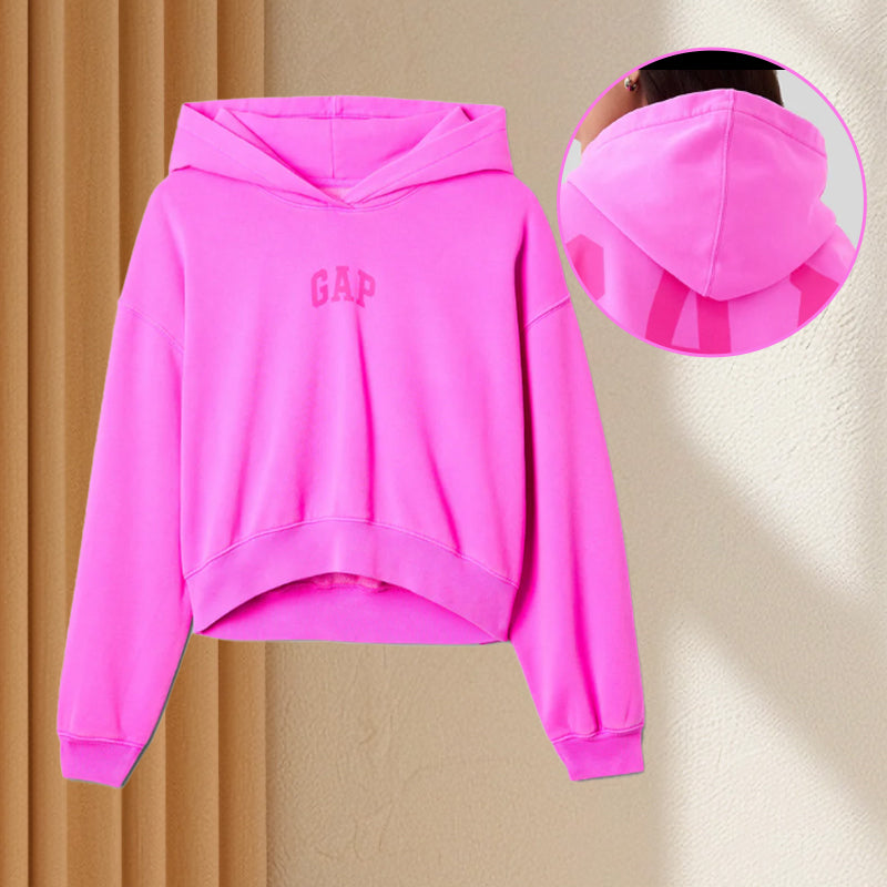 Rosa Kapuzenpullover
