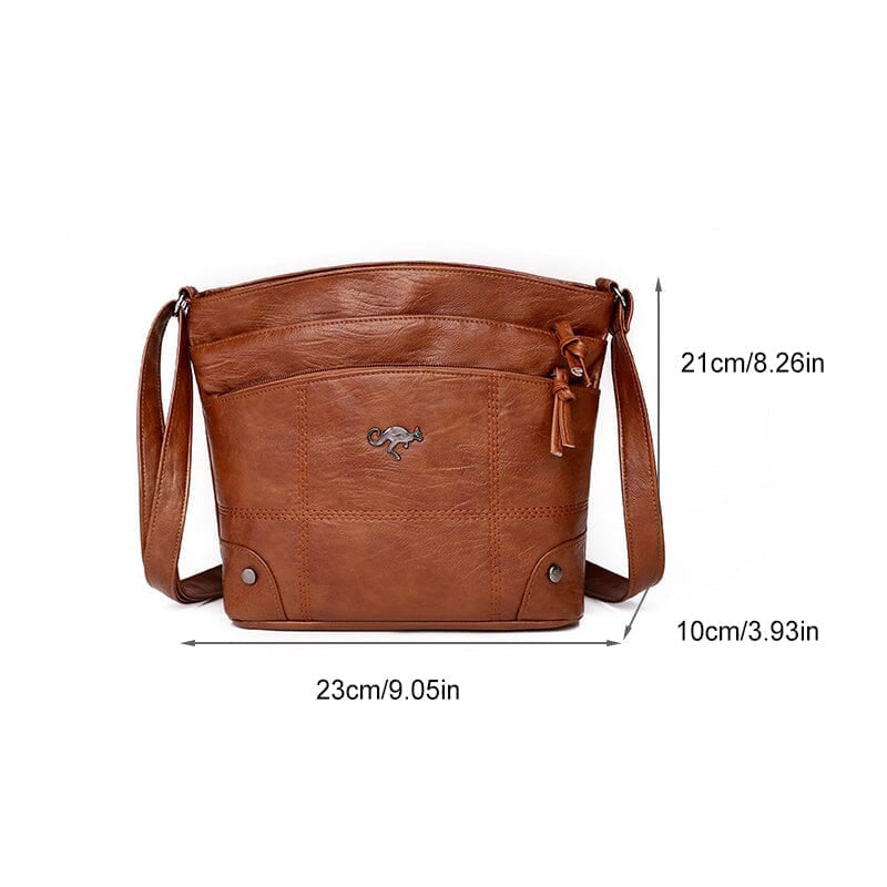 Messenger-Umhängetasche mit mehreren Taschen und großem Fassungsvermögen