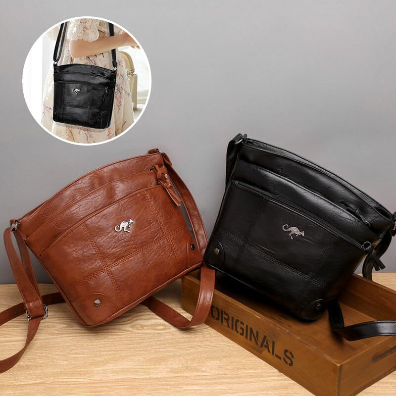 Messenger-Umhängetasche mit mehreren Taschen und großem Fassungsvermögen