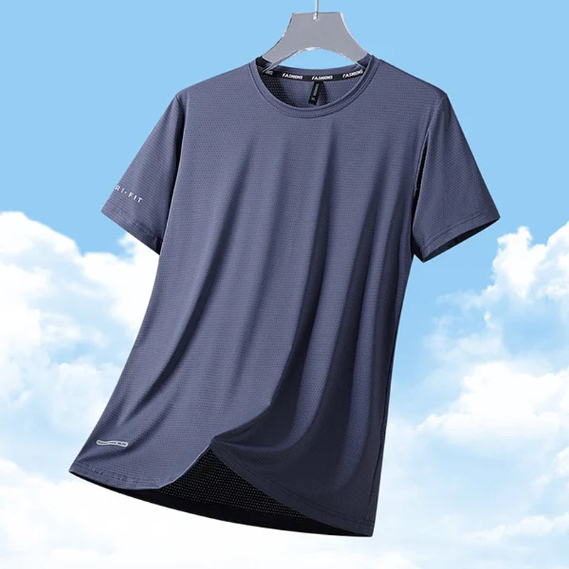 😎Rundhals-T-Shirt aus Eisseide😎