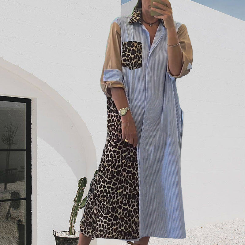 Freizeitkleid mit Leopardenmuster