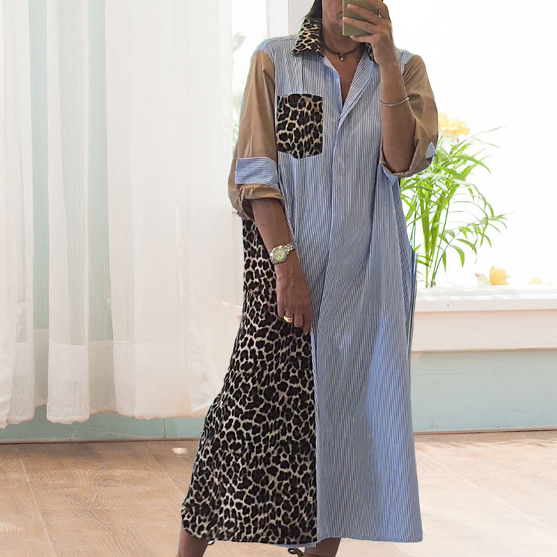 Freizeitkleid mit Leopardenmuster