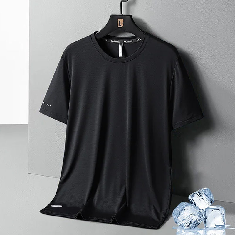 😎Rundhals-T-Shirt aus Eisseide😎