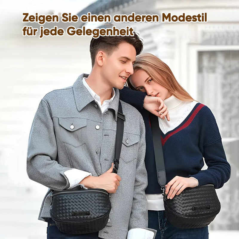 Umhängetasche aus gewebter Muschel