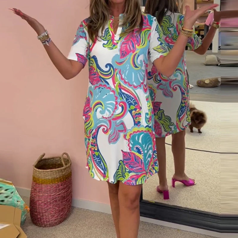 Slim-fit-kleid Mit Print