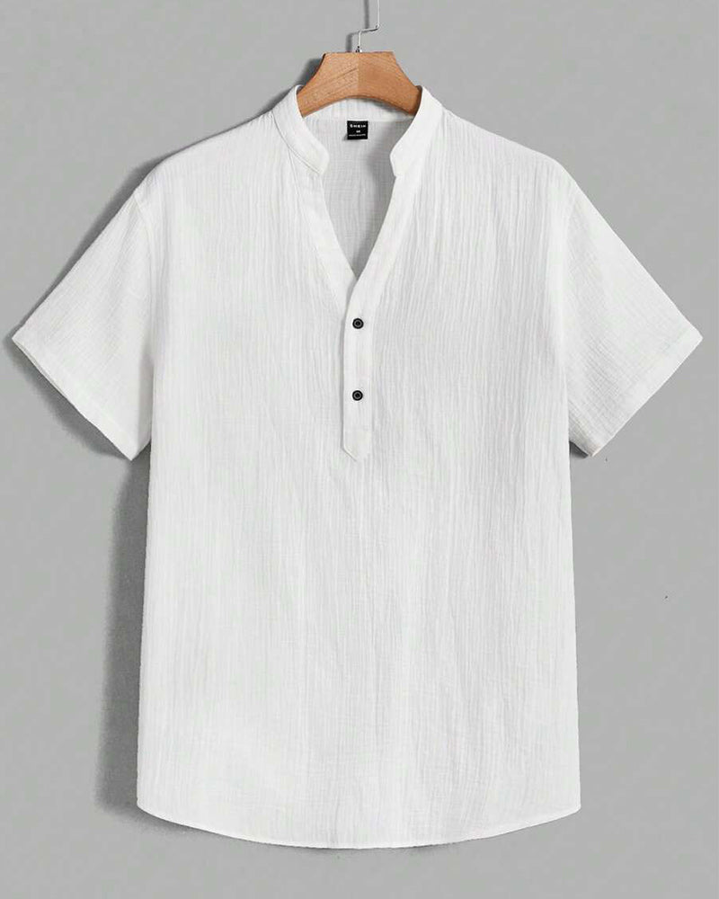 T-Shirt Herren V-Ausschnitt Einfach