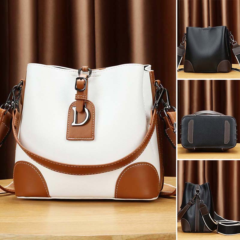 Nischen-Umhängetasche aus PU-Leder für Damen👜