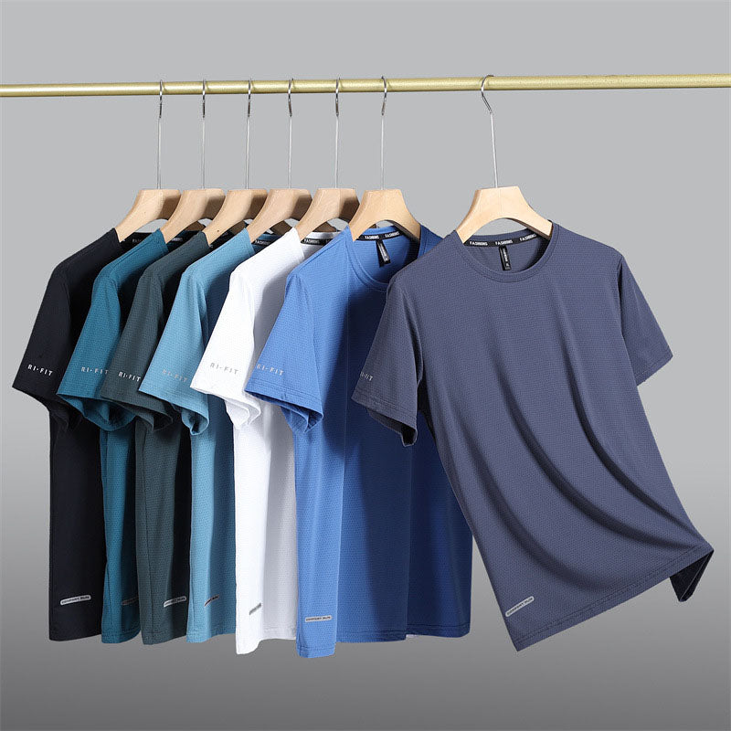 🎉Sommer-Specials🎉Rundhals-T-Shirt aus Eisseide