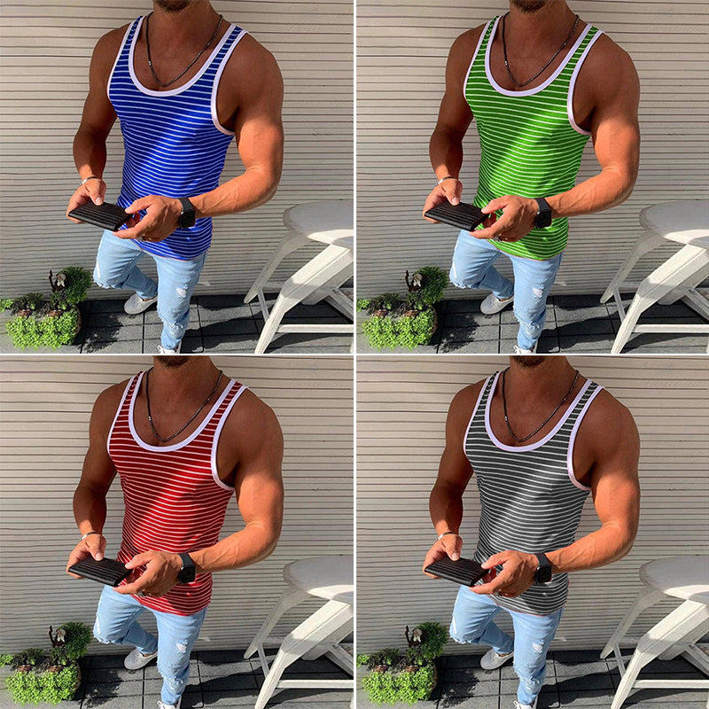 Gestreiftes lässiges Tanktop für Herren