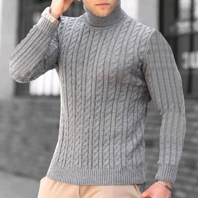 Lässiger Langärmliger Rollkragenpullover für Herren