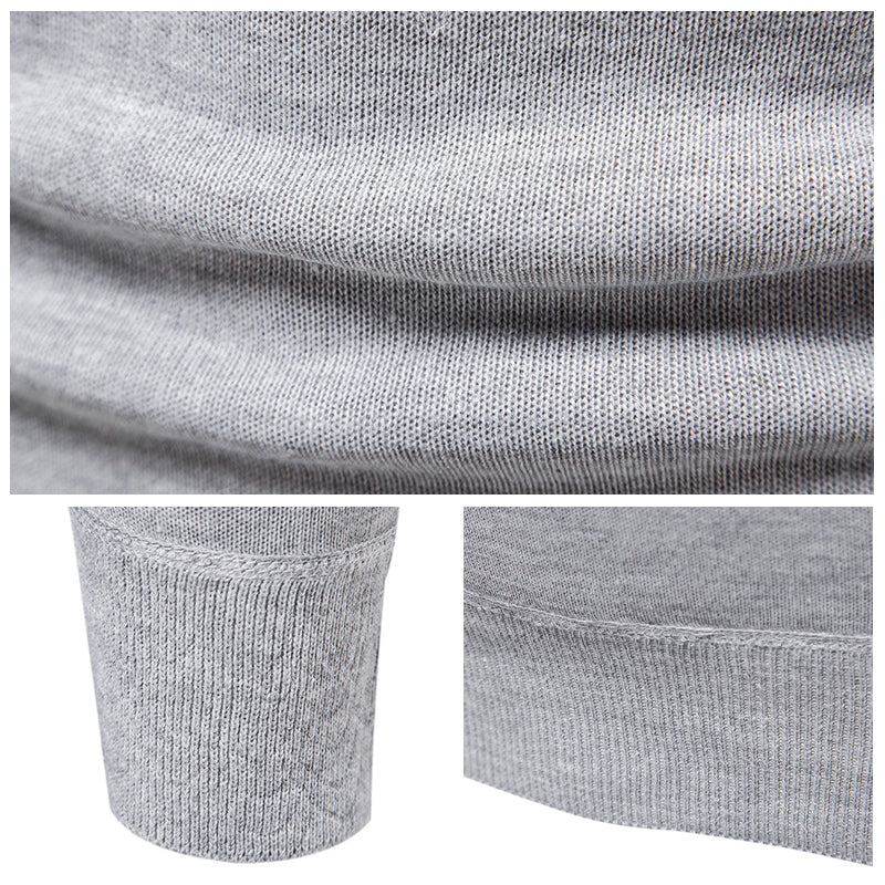 Modischer Lässiger Strickpullover mit Rundhalsausschnitt