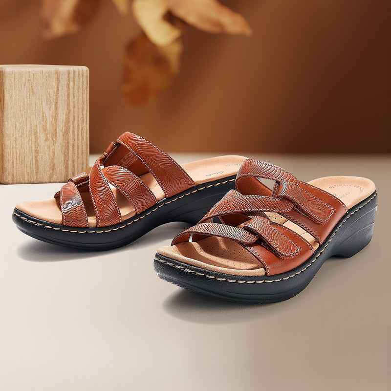Damen Sandalen mit Kreuzklettverschluss