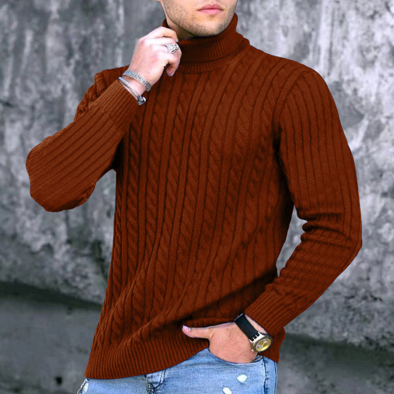 Lässiger Langärmliger Rollkragenpullover für Herren