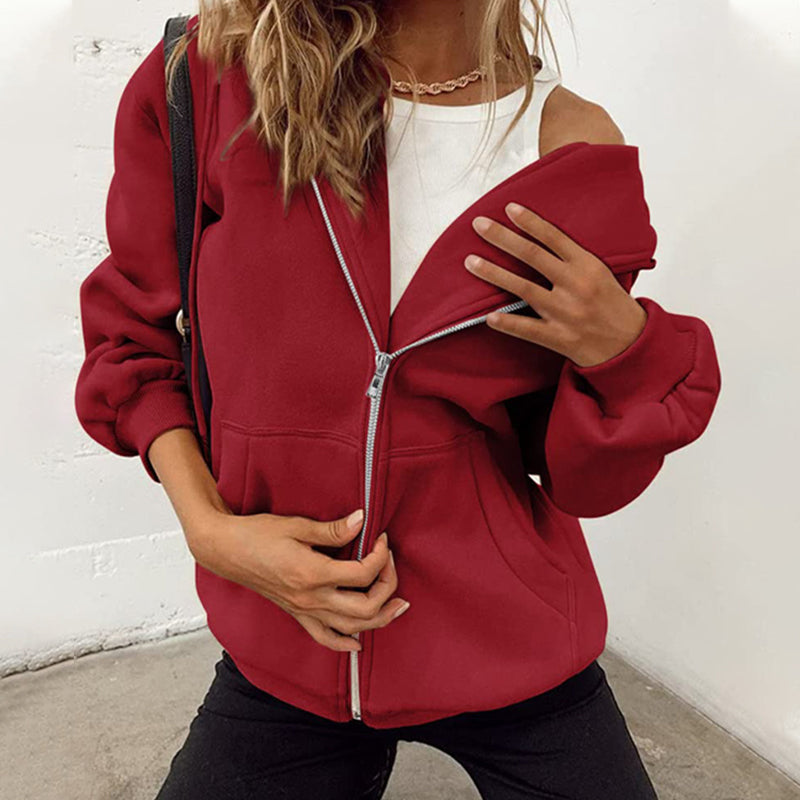 Übergroßes Damen-Sweatshirt mit Kapuze