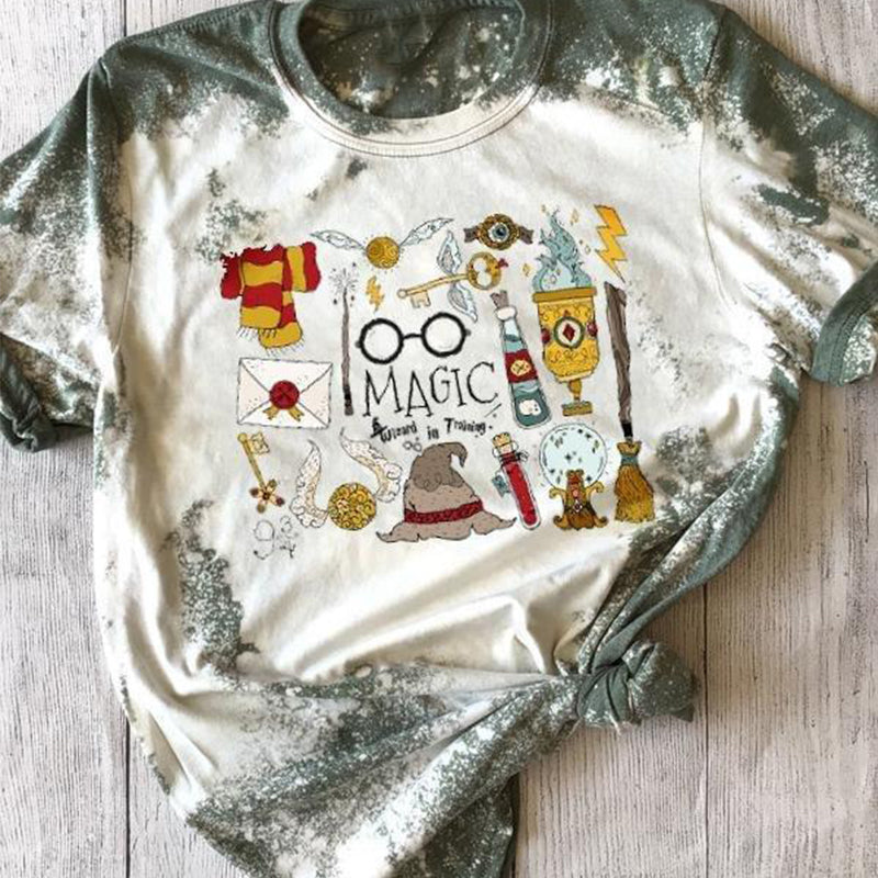 Stylisches Bedrucktes T-Shirt Mit Rundhalsausschnitt