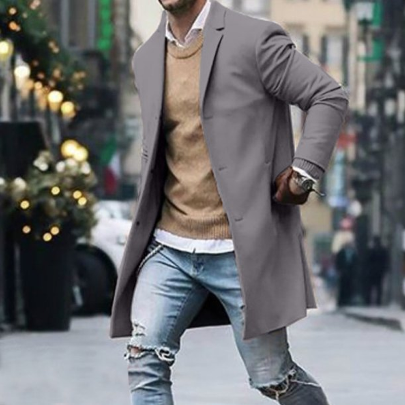 Mantel aus Tweed für Herren