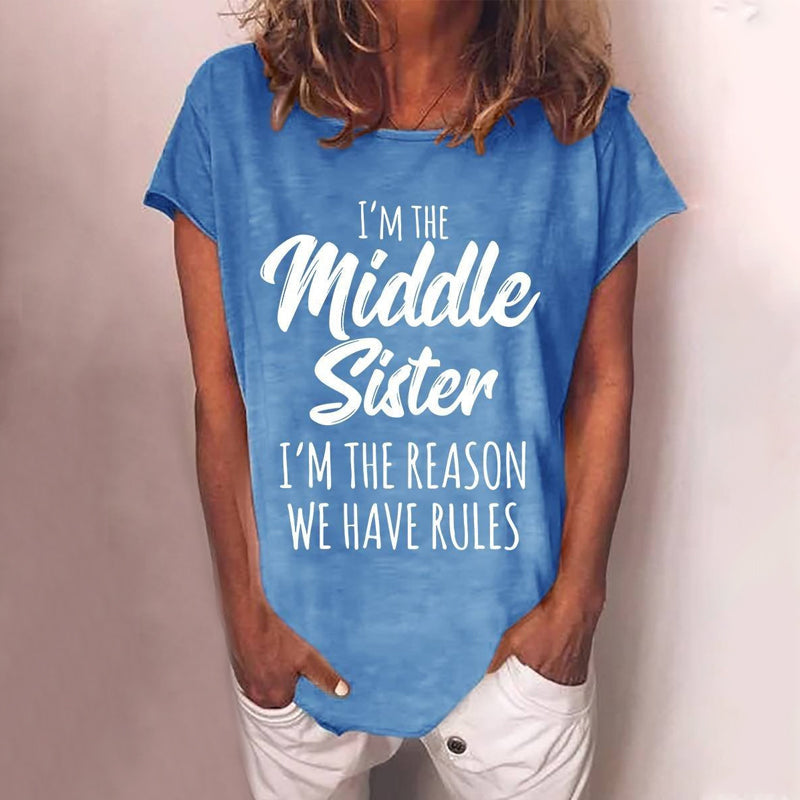 Damen T-Shirt mit Buchstabendruck