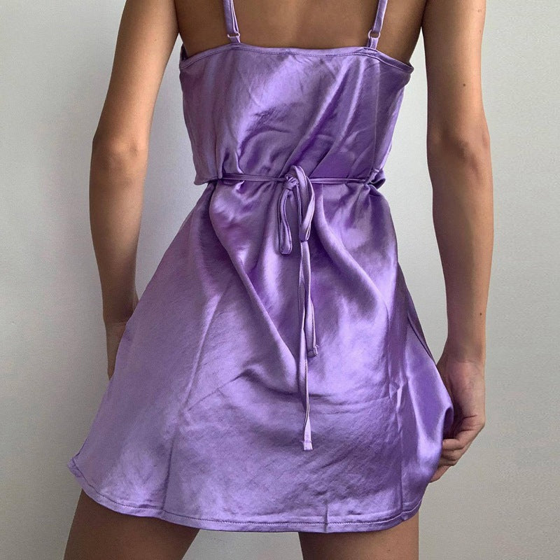 Sexy Slip-Kleid aus Satin