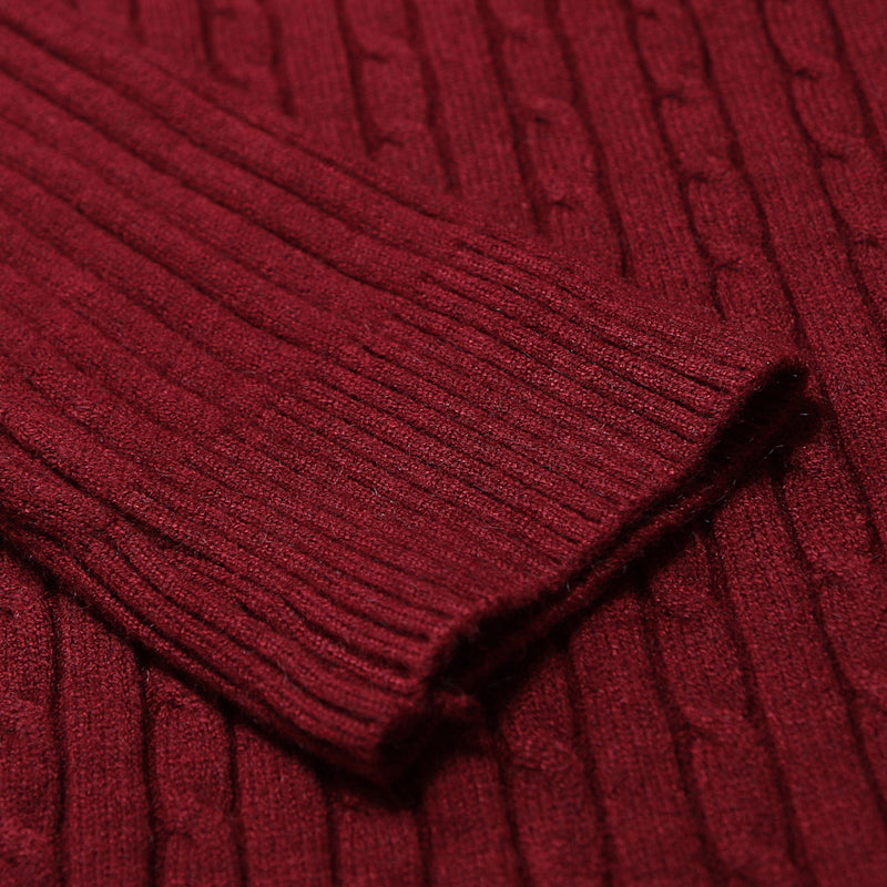 Gestrickter Rollkragenpullover für Herren