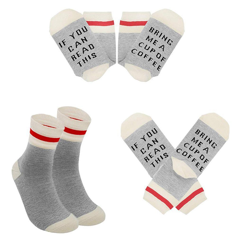 Schöne Brief gestickte Socken, 2 Paare