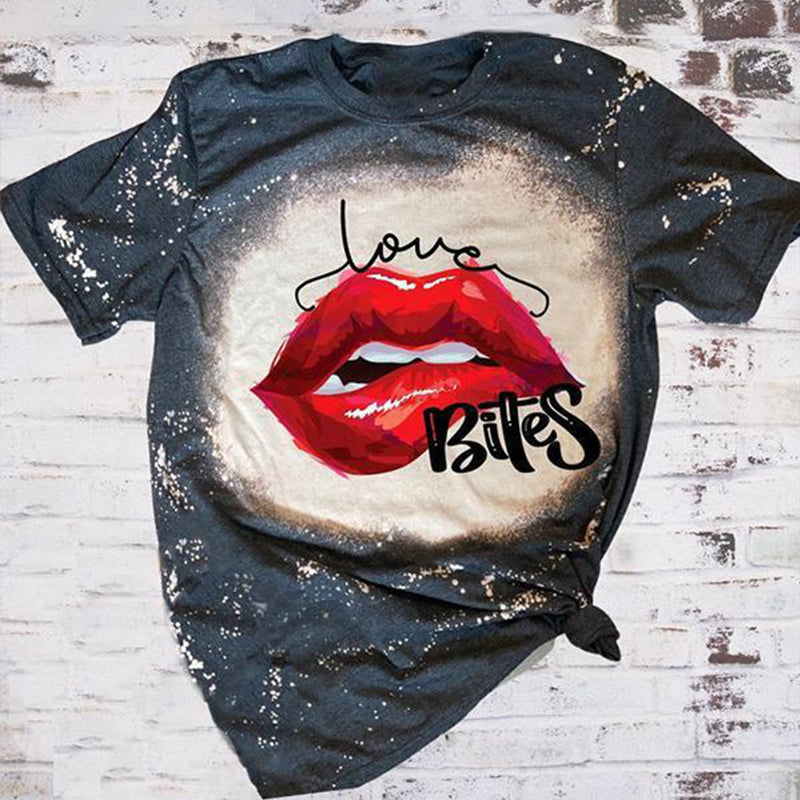 Stylisches Bedrucktes T-Shirt Mit Rundhalsausschnitt
