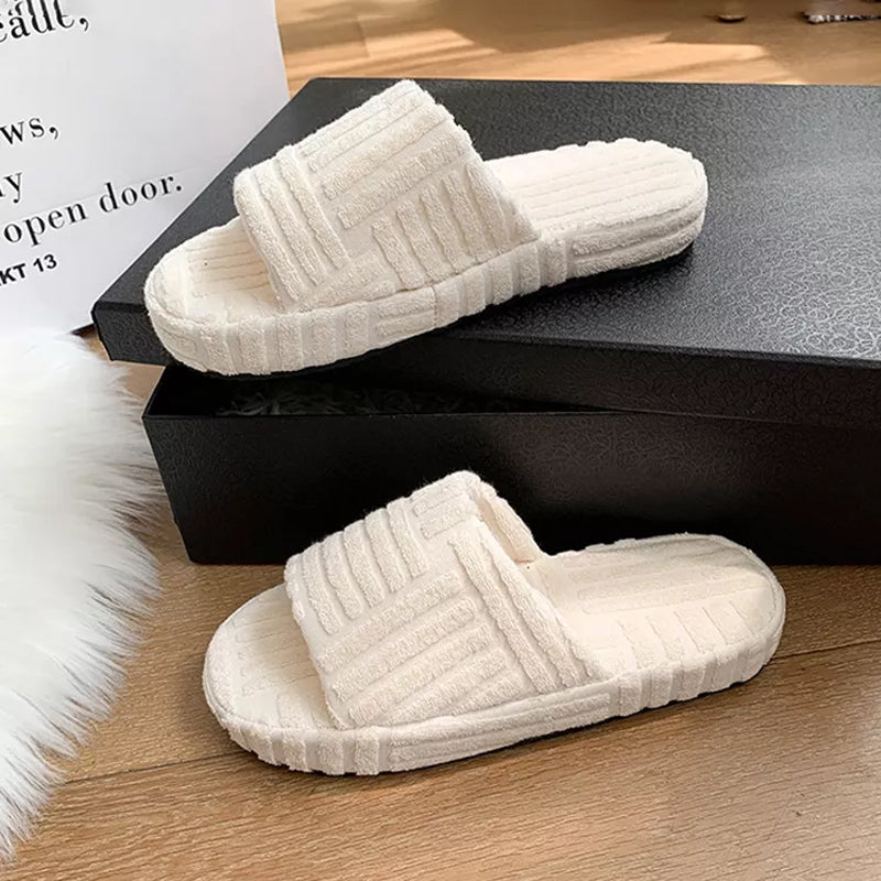 Einfarbige Plateauschuhe für Damen