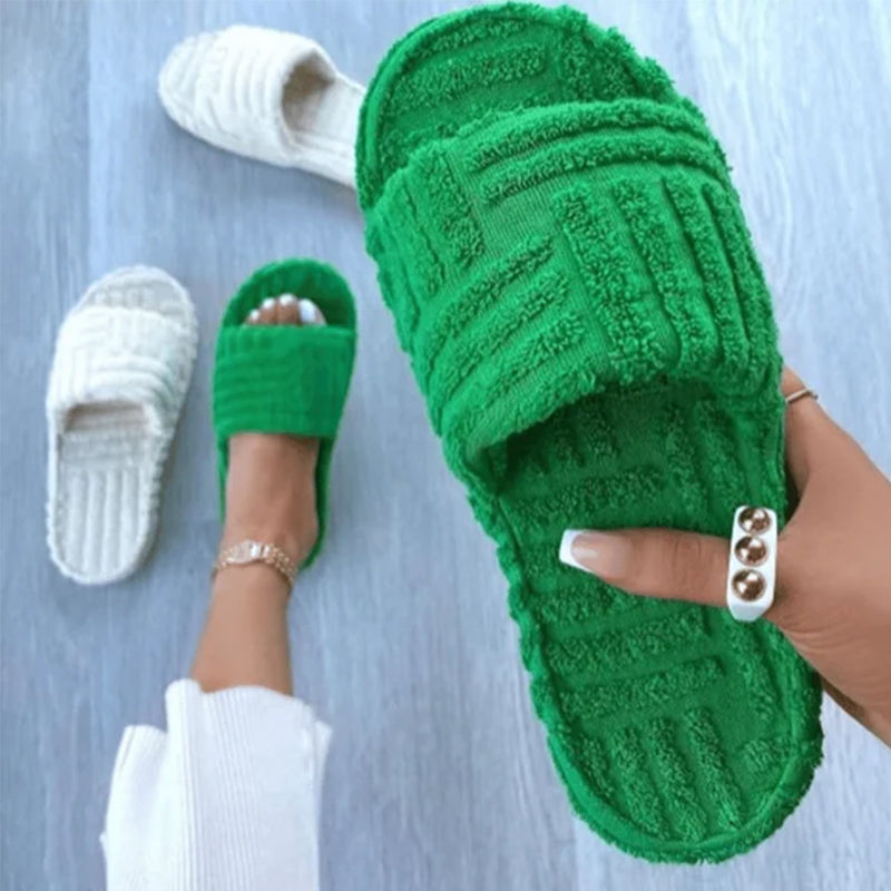 Einfarbige Plateauschuhe für Damen