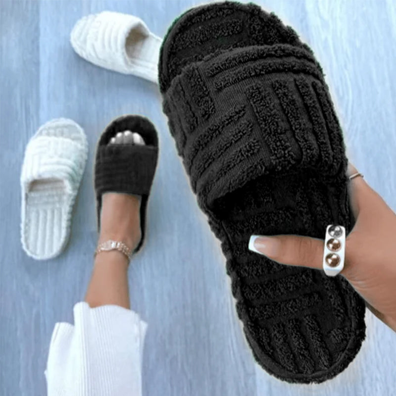 Einfarbige Plateauschuhe für Damen