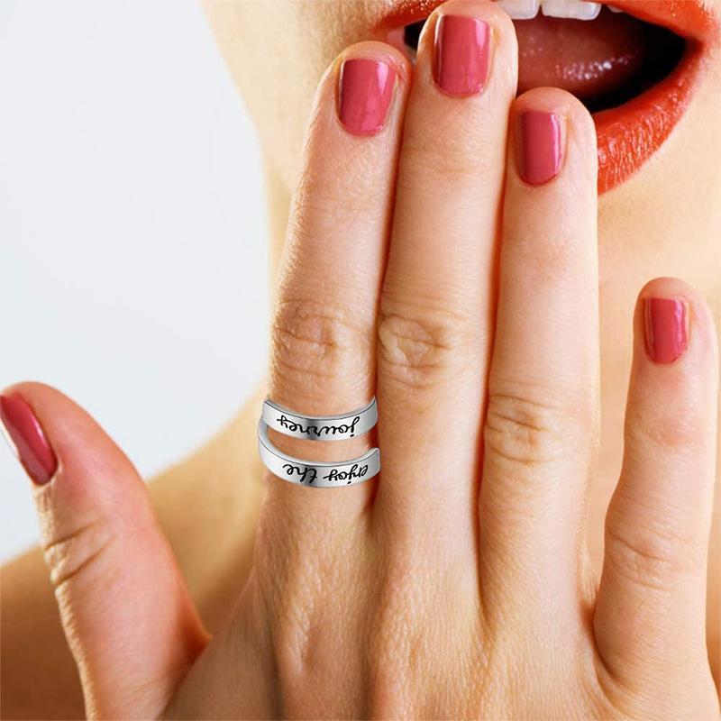 Einstellbarer Öffnung Gravur Ring