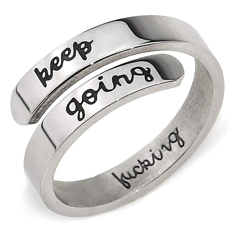 Einstellbarer Öffnung Gravur Ring
