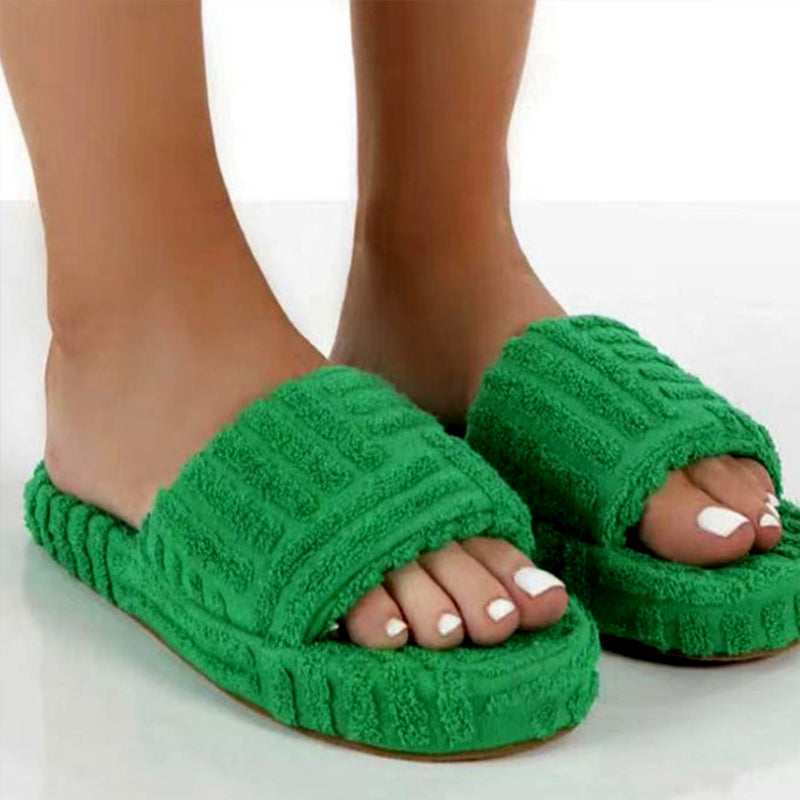 Einfarbige Plateauschuhe für Damen