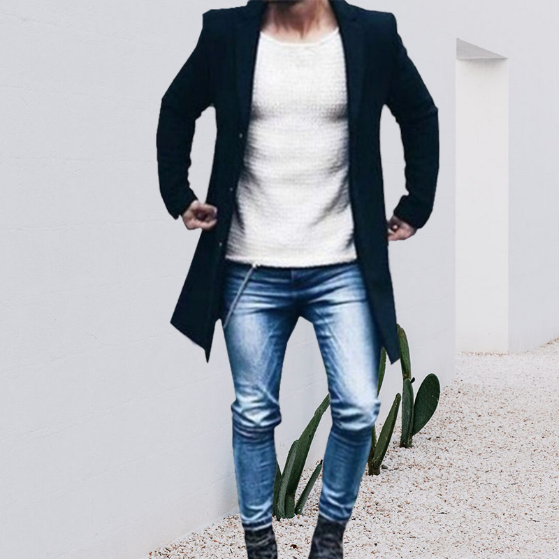Mantel aus Tweed für Herren