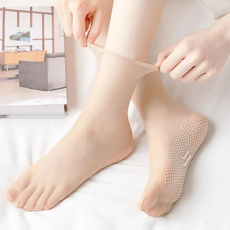 🌸Unsichtbare und rutschfeste Crystal Silk Socken🌸