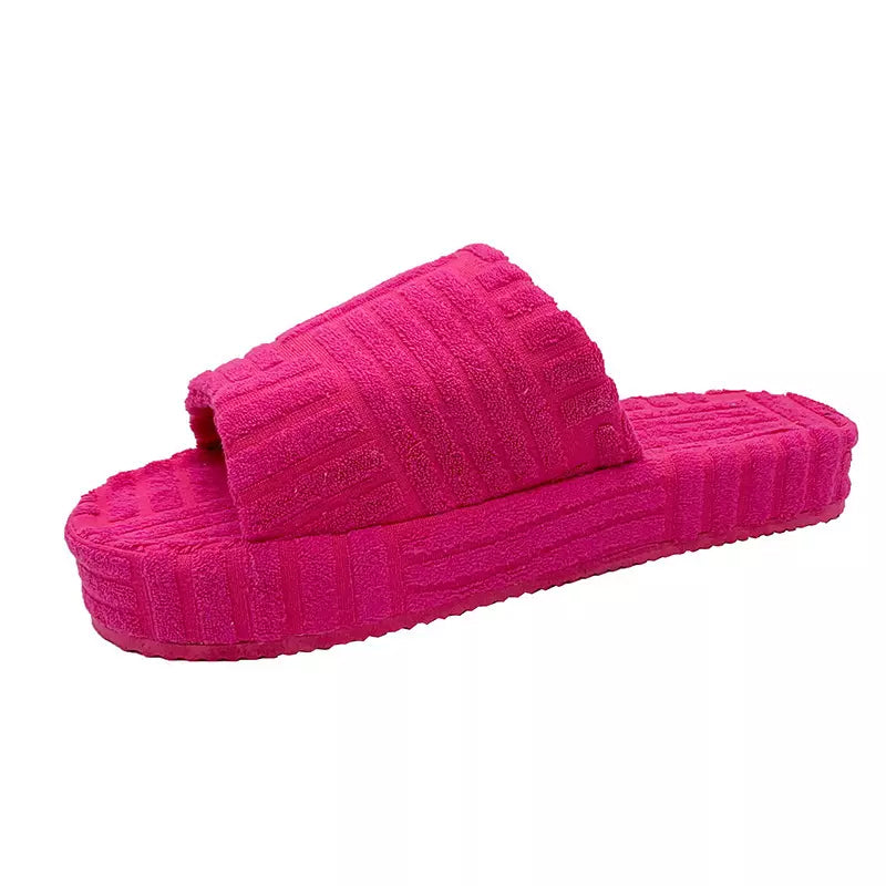 Einfarbige Plateauschuhe für Damen