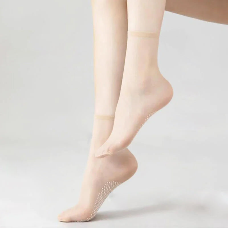 🌸Unsichtbare und rutschfeste Crystal Silk Socken🌸