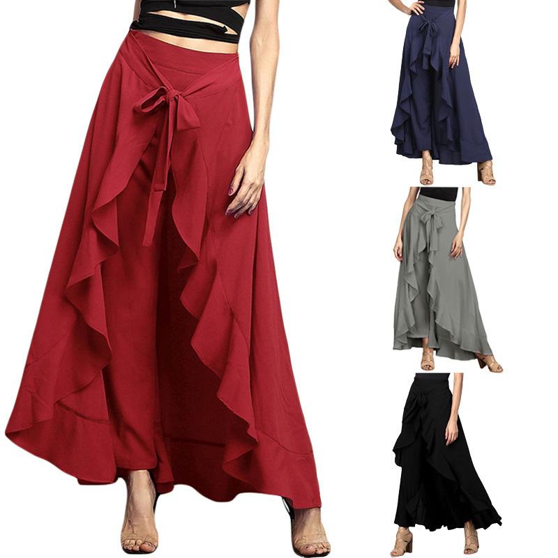 Damen Langer Chiffonrock