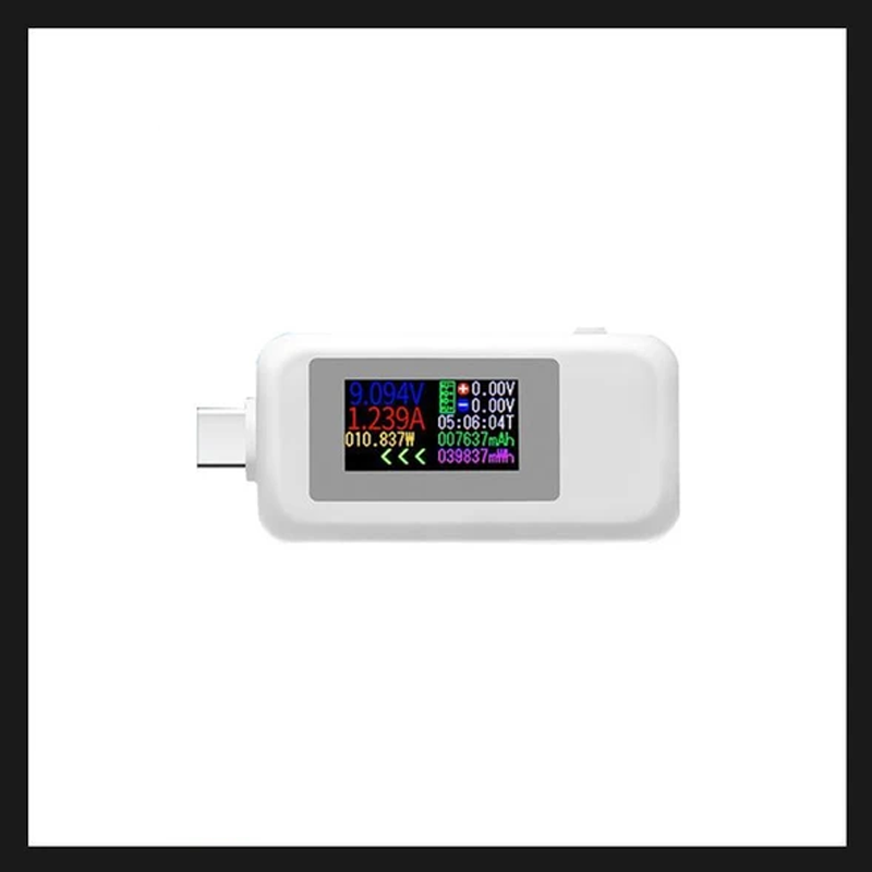 Farbbildschirm USB Strom- und Spannungsprüfer