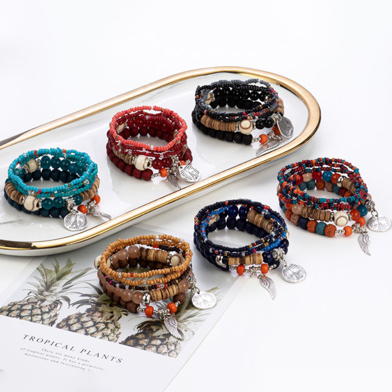 Buntes Armband Im Böhmischen Stil