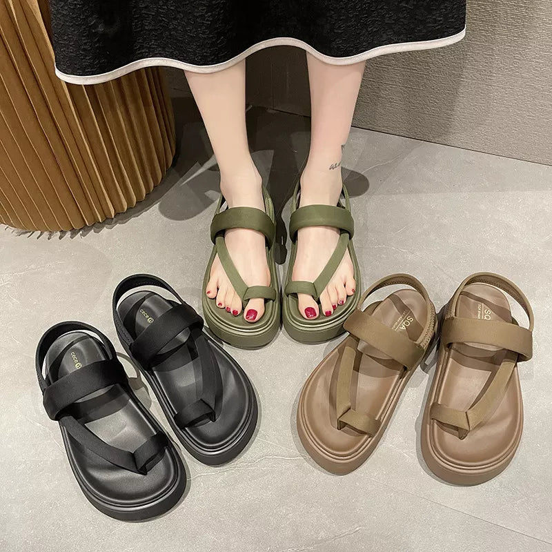 Bequeme Stilvolle Vielseitige Plateausandalen für Damen