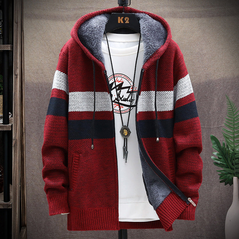 Langärmlige Strickjacke für Herren