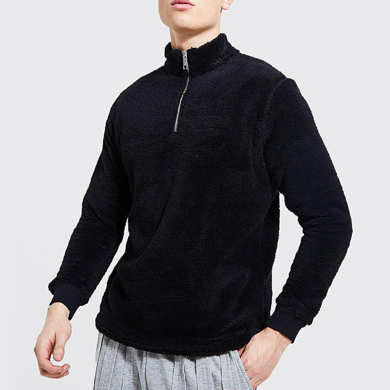 Langarm-Sweatshirt aus Plüsch für Herren