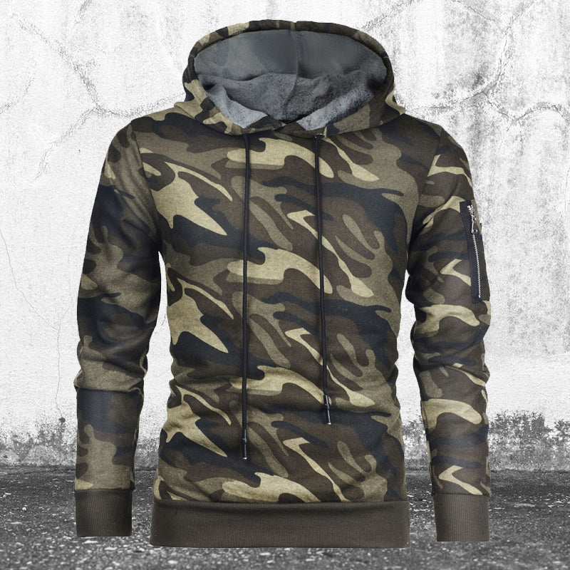 Stylischer Hoodie mit Tarnung-Print