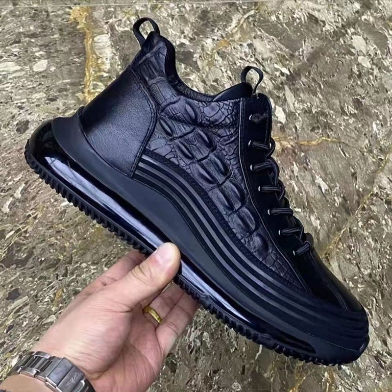 Neue warme lässige Turnschuhe mit Krokoprägung für Herren