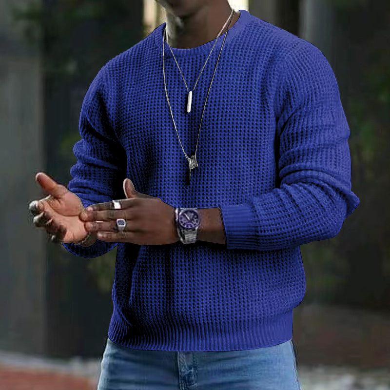 Langärmliger Pullover mit Rundhalsausschnitt